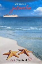 1999 Carnival Cruise Line CARNIVAL FANTASY Cartaz Agência - Excelente Estado, usado comprar usado  Enviando para Brazil