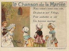 Chromo chanson mariee d'occasion  Toulon-