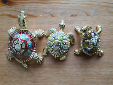Jewelled brass tortoise for sale  LUTON