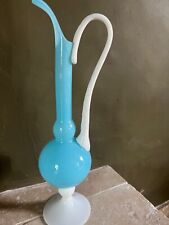 Vase opaline bleu d'occasion  Moyon