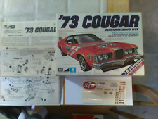 MPC '73 COUGAR PACE CAR 3 EM 1 KIT NÃO CONSTRUÍDO, CORPO PRÉ-PINTADO, usado comprar usado  Enviando para Brazil