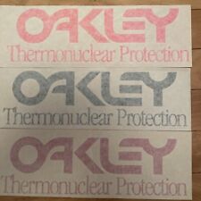 "Pegatinas troqueladas de colección protección termonuclear de oakley - 3 colores 10 3/4"" x 3 5/8"" segunda mano  Embacar hacia Argentina