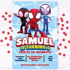 Personalised spidey party for sale  GLASGOW