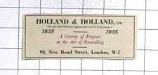 1935 holland holland for sale  BISHOP AUCKLAND