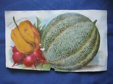 Victorian Trade Card Burpee's Golden Upright Pepper Seeds F.A Stecher 4A for sale  Shipping to South Africa