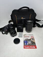Usado, Câmera Nikon D3400 DSLR - Preta (Kit com Lente 18-55 mm e 70-300mm) 64GB SD comprar usado  Enviando para Brazil