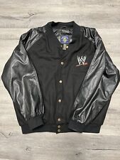 Steve & Barrys Black Undertaker WWE Faux Leather Wool Blended Jacket Men XL WWF, used for sale  Shipping to South Africa