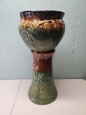 Jardiniere and Pedastal Roseville Pottery no 421  Dogwood Read Notes, used for sale  Shipping to South Africa