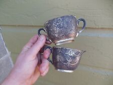 Vintage Made in Japan Silverplate Sugar & Creamer Bowl Gold Wash Beautiful! for sale  Shipping to South Africa