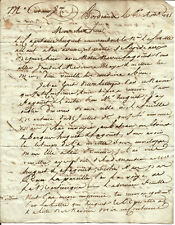 Bordeaux 1785. letters d'occasion  Expédié en Belgium