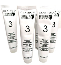 Lot of 4 Clairol Natural Instincts Step 3 Brilliant Shine Conditioner 1.85 oz ea for sale  Shipping to South Africa