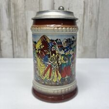 Vintage German Beer Stein with Pewter Lid 7” Beer Mug DBGM 85 for sale  Shipping to South Africa