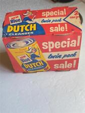 Used, N O S New Blue Dutch Cleanser Still Sealed twin pack of 14 oz Cans c 1955 Purex for sale  Shipping to South Africa
