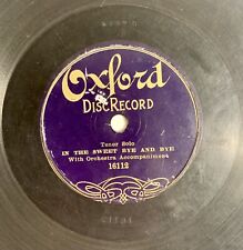Antiguo disco de Oxford de 1 cara de principios del siglo XX 7"" 78 en el dulce adiós 16112 segunda mano  Embacar hacia Argentina