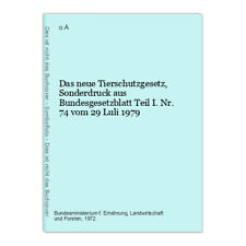 Tierschutzgesetz sonderdruck b gebraucht kaufen  Aarbergen