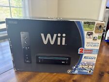Nintendo Wii Black Console Wii Sports & Wii Sports Resort CIB Complete Tested for sale  Shipping to South Africa