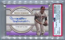 2022 Topps Definitive Brooks Robinson Autograph Legendary Purple Auto #/5 PSA 9 for sale  Shipping to South Africa