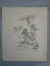 Gravure GERMAINE BOURET "ma pauvre nénette tes cent sous sont fichus" 1929 d'occasion  Champs-sur-Marne