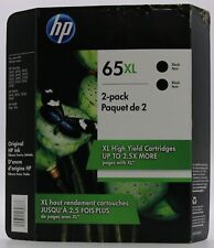 Cartucho de tinta preto genuíno HP 65XL, pacote com 2 N9K04AN comprar usado  Enviando para Brazil