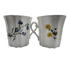 Used, 2 Vtg Royal Grafton Bone China Floral Coffee/Tea Cup/Mug Gold Trim 8oz England for sale  Shipping to South Africa