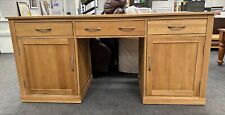 solid oak desk large for sale  LONDON