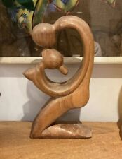 Wooden sculpture lovers for sale  UK