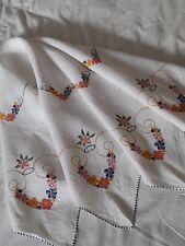 Embroiderd tablecloth for sale  ABERTILLERY