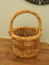 Round wicker bottle for sale  Shipping to Ireland
