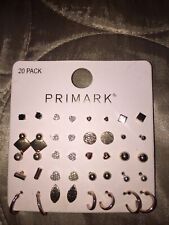 Primark Stud Earrings 20 Pack All New And Unworn Unwanted Gift for sale  ANTRIM