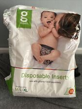 Used, G Diapers OPEN Pack Disposable Insert gPants XL 13-36 + Lbs 100% Biodegradable for sale  Shipping to South Africa