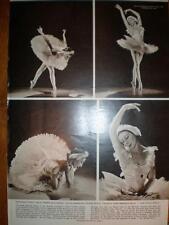 Photo article ballerina Alicia Markova Dying Swan 1956 usato  Spedire a Italy