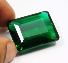 NATURAL CERTIFIED 90.00 CT EMERALD CUT GREEN COLOMBIAN EMERALD LOOSE GEMSTONE`, used for sale  Shipping to South Africa
