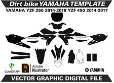 Modelo formato Ai CDR EPS M39 YAMAHA YZF 250 2014-2018 YZF 450 2014-2017 comprar usado  Enviando para Brazil