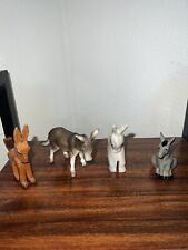 Donkey Figurines Lot Of 4 Burros, used for sale  Independence