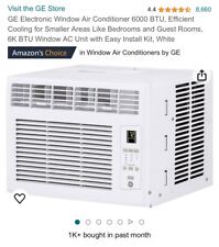 GE Appliances AHEE06ACQ1 Room Air Conditioner 6000BTU 250sqft White New Open Box, used for sale  Shipping to South Africa
