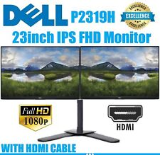 Excelente suporte duplo Dell P2319H 23 polegadas Full HD 1920x1080 monitor iluminado por LED HDMI A+ comprar usado  Enviando para Brazil