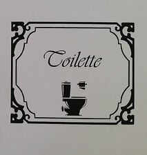 Sticker autocollant toilettes d'occasion  Sainte-Soulle