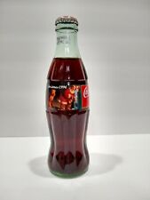 Botella de vidrio Coca Cola 8 oz Navidad 1996 sin abrir Coca-Cola regalo navideño día segunda mano  Embacar hacia Argentina