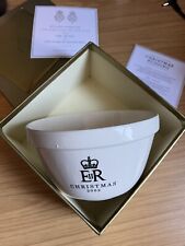Queen Elizabeth / Royal Household Issue Christmas Pudding Bowl & Box, used for sale  Shipping to South Africa
