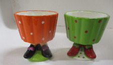 Usado, Mesa Home Products 2 xícaras pintadas à mão com pés bolinhas comprar usado  Enviando para Brazil