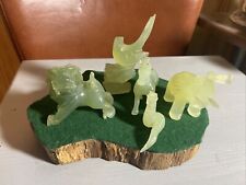 Carved glass jade for sale  MINEHEAD