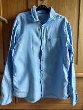 Pure linen shirt for sale  STOCKPORT