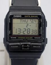 Reloj vintage de cuarzo para hombre Casio banco de datos marcador de teléfono 555 DBA-80 segunda mano  Embacar hacia Argentina