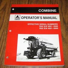 Agco Gleaner R42 & R52 Combine Operators Owners Manual 1993 Book 71366437 ALLIS, used for sale  Elizabeth