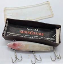 Usado, Isca de pesca vintage L&S Mirrolure 52M51G cabeça vermelha branca palhaço isca contração comprar usado  Enviando para Brazil