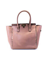 Bolsa Valentino Garavani feminina de couro cravejada alça superior rosa claro tamanho M comprar usado  Enviando para Brazil