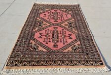 Authentic Hand knotted Vintage Bokhara Jhaldar Wool Area Rug 3.2 x 2.2 Ft for sale  Shipping to South Africa