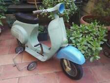 Vespa giocattolo Piaggio Kinder Baby KINDERBABY blu pedali old scooters RARA usato  Genova