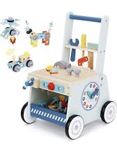 Usado, 2 em 1 Baby Push Walker - Andador de empurrar de madeira e brinquedo de ferramenta para bebês - Criança comprar usado  Enviando para Brazil