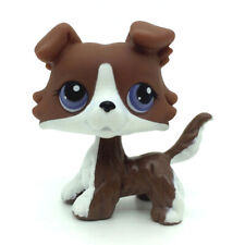 Littlest Pet Shop Rzadki brązowy collie pies z fioletowymi oczami Puzzle #BEZ LPS, używany na sprzedaż  Wysyłka do Poland